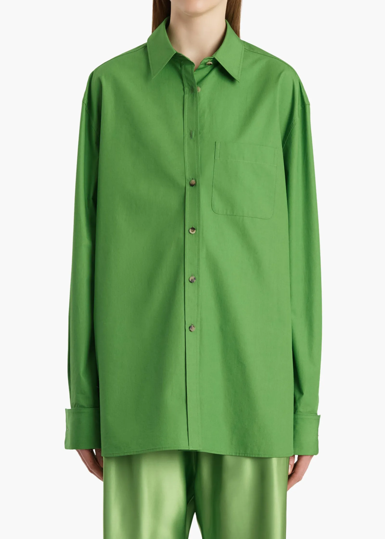 Khaite Shirts & Tops-Newton Top in Absinthe