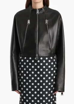 Khaite Leather|Jackets-Niko Jacket in Black Leather