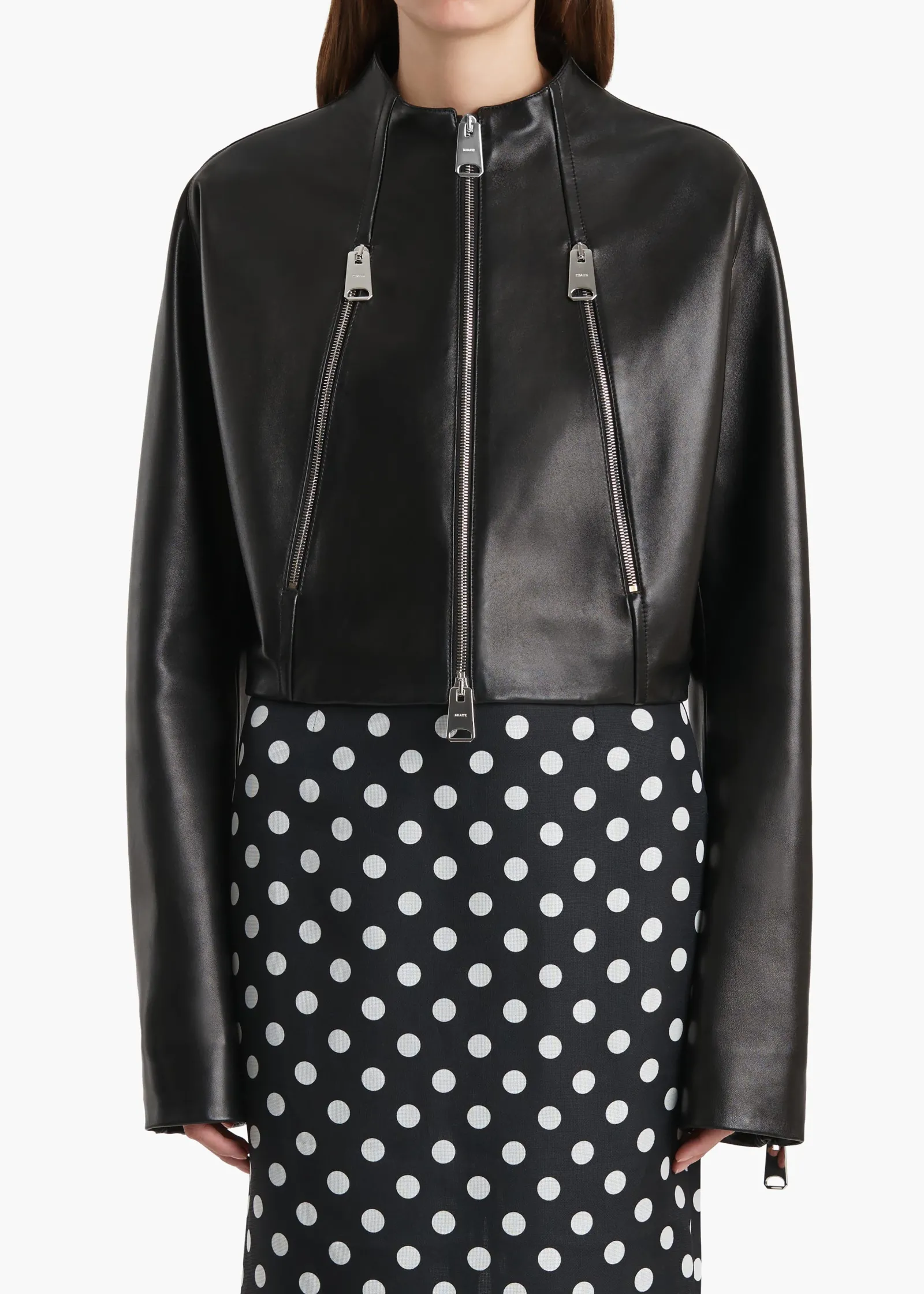 Khaite Leather|Jackets-Niko Jacket in Black Leather