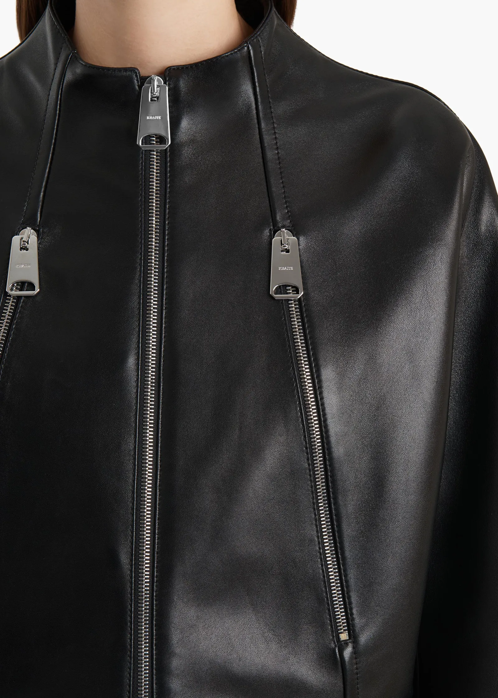 Khaite Leather|Jackets-Niko Jacket in Black Leather