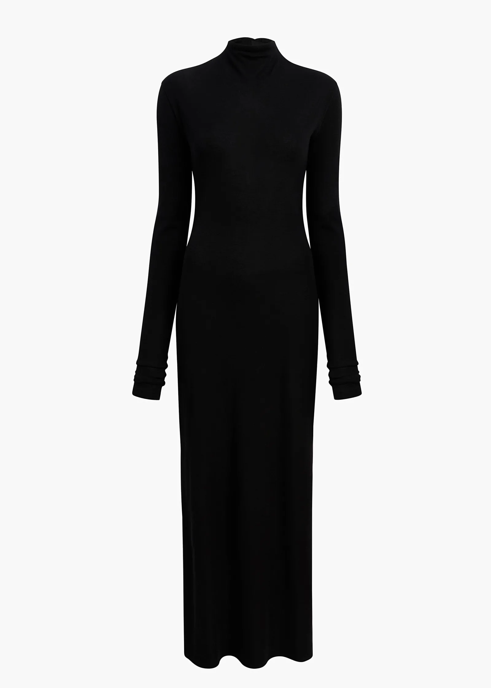 Khaite Dresses-Norla Dress in Black Silk Cashmere Jersey