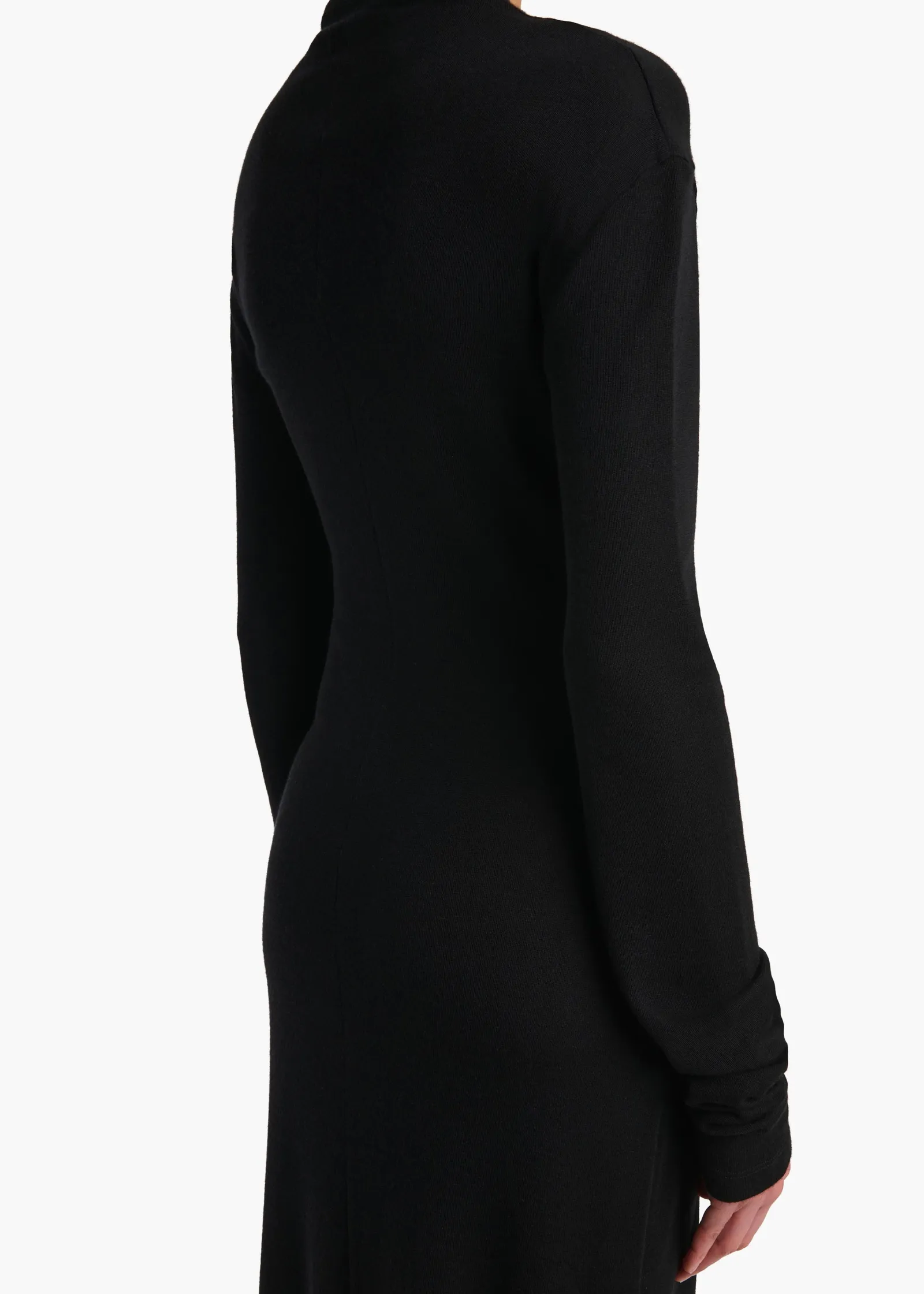 Khaite Dresses-Norla Dress in Black Silk Cashmere Jersey