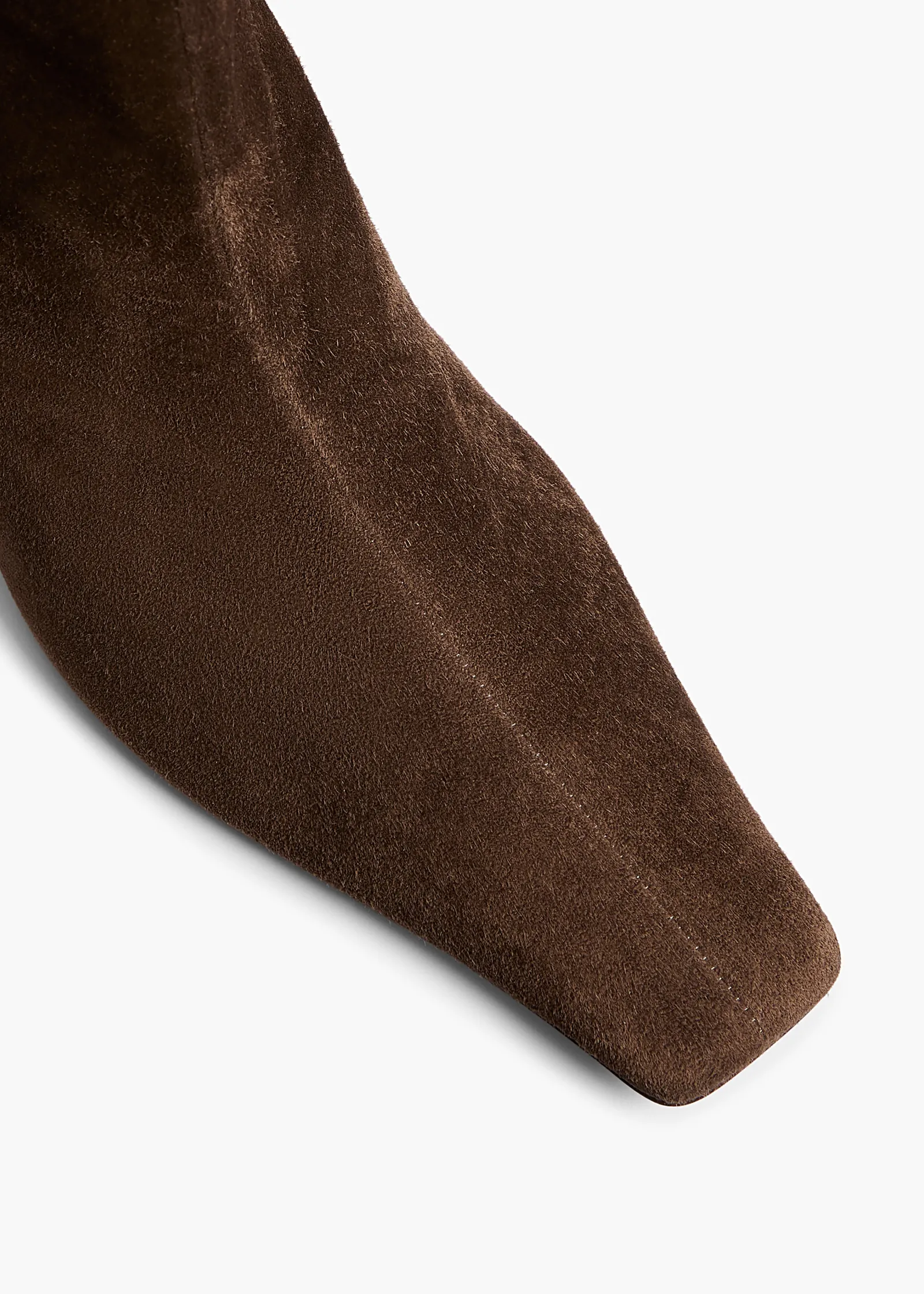 Khaite Boots-Ona Knee-High Boot in Ebano Suede