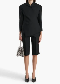 Khaite Leather|Jackets-Palto Jacket in Black