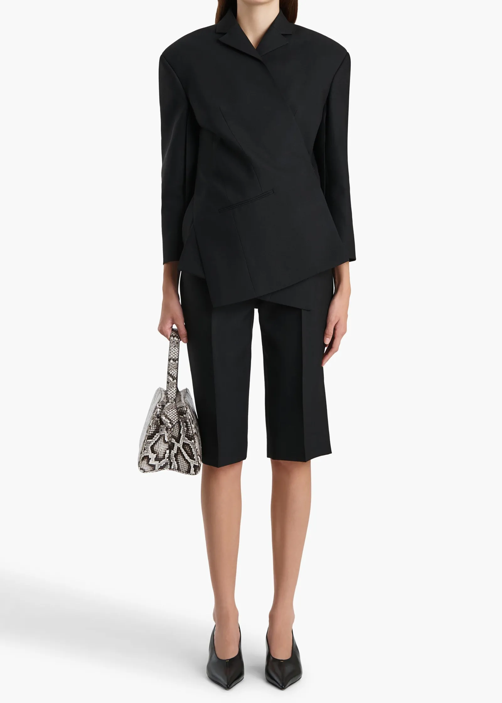 Khaite Leather|Jackets-Palto Jacket in Black
