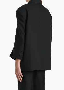 Khaite Leather|Jackets-Palto Jacket in Black