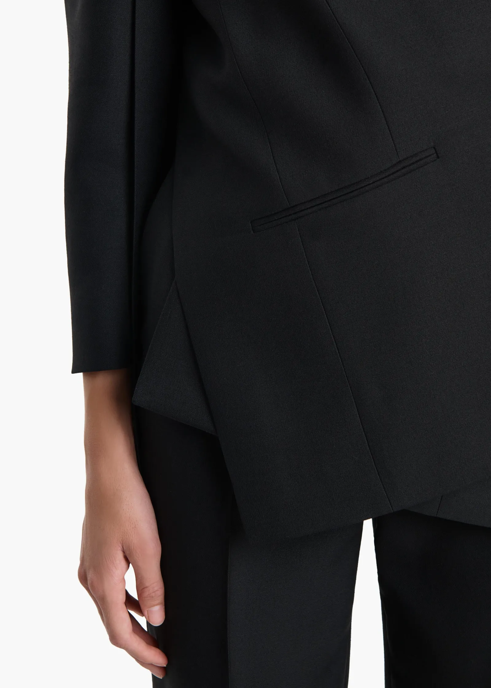 Khaite Leather|Jackets-Palto Jacket in Black