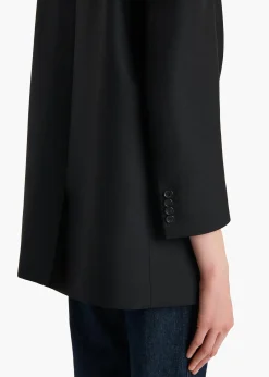 Khaite Leather|Jackets-Palto Jacket in Black