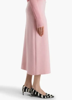 Khaite Knitwear|Skirts & Shorts-Patri Skirt in Rosewater