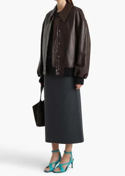 Khaite Knitwear|Skirts & Shorts-Patri Skirt in Storm