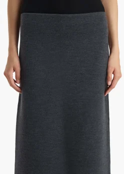 Khaite Knitwear|Skirts & Shorts-Patri Skirt in Storm