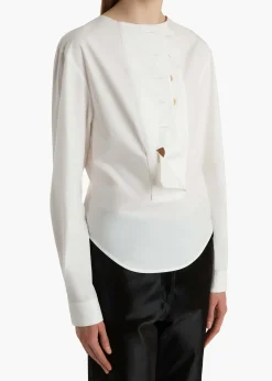 Khaite Shirts & Tops-Poe Top in Chalk