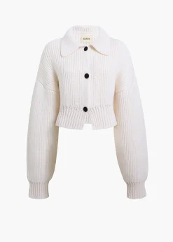 Khaite Knitwear-Pome Jacket in Glaze