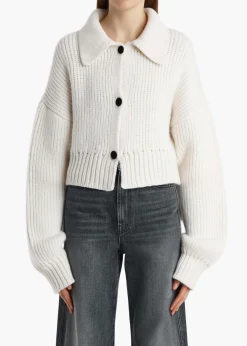 Khaite Knitwear-Pome Jacket in Glaze