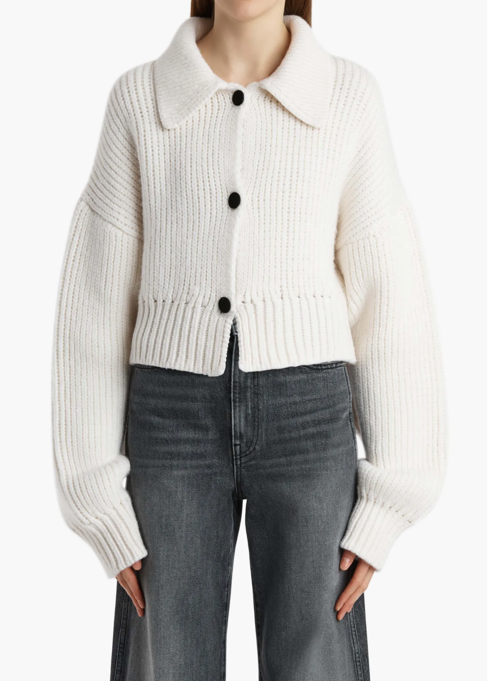 Khaite Knitwear-Pome Jacket in Glaze