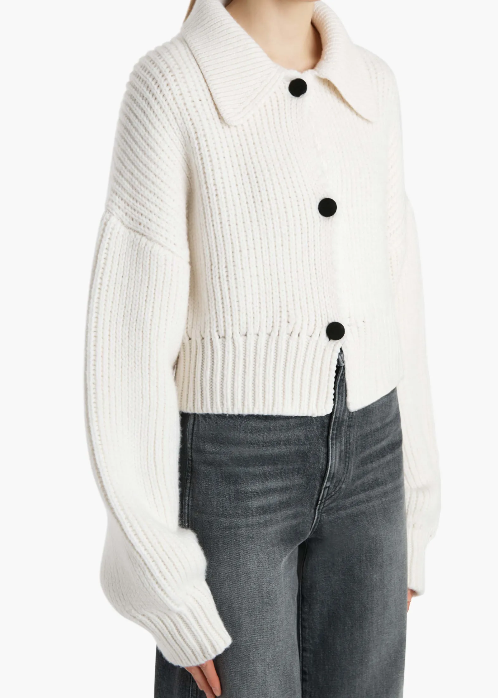 Khaite Knitwear-Pome Jacket in Glaze