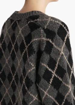 Khaite Knitwear-Pratt Sweater in Stone Multi