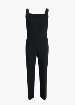 Khaite Pants-Rae Dungaree in Black