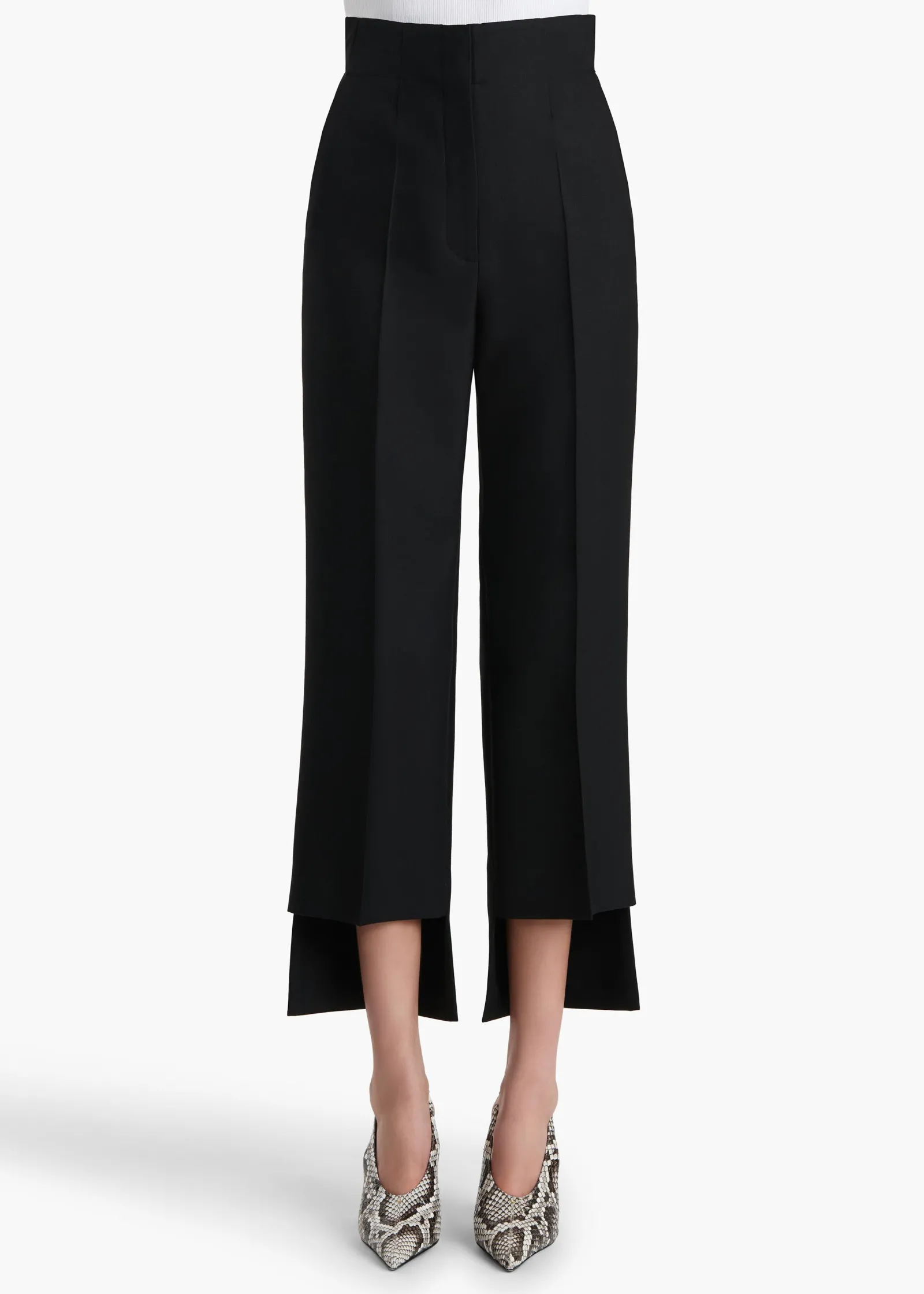 Khaite Pants-Rae Pant in Black Crepe