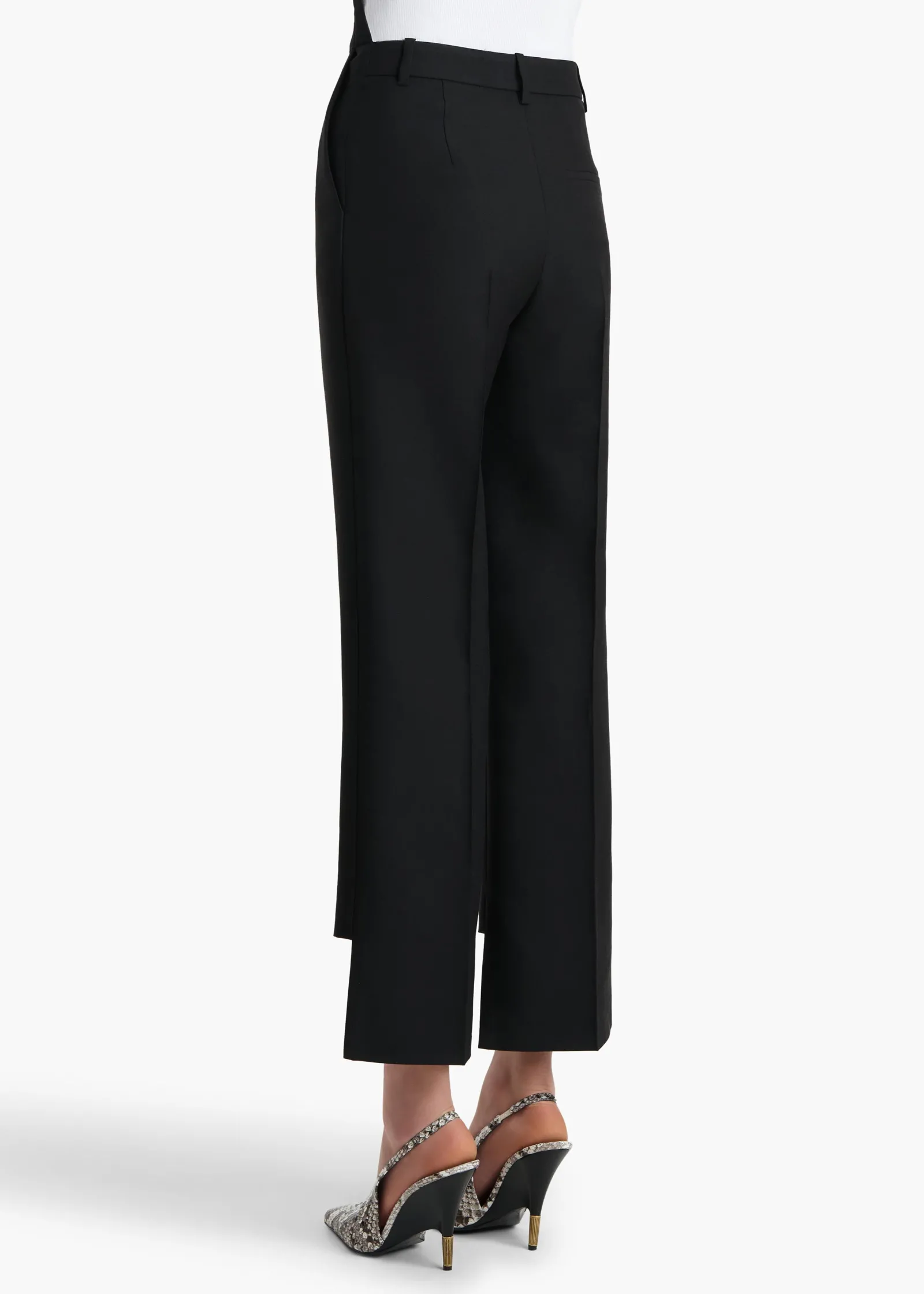 Khaite Pants-Rae Pant in Black Crepe