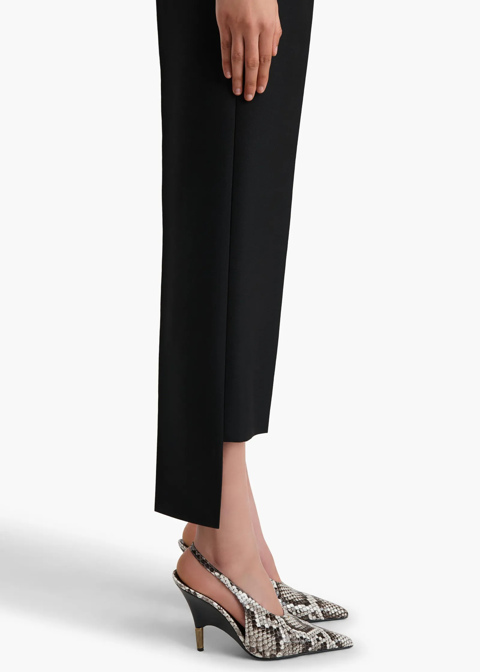Khaite Pants-Rae Pant in Black Crepe