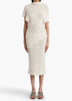 Khaite Knitwear|Shirts & Tops-Rhodes Top in Ivory