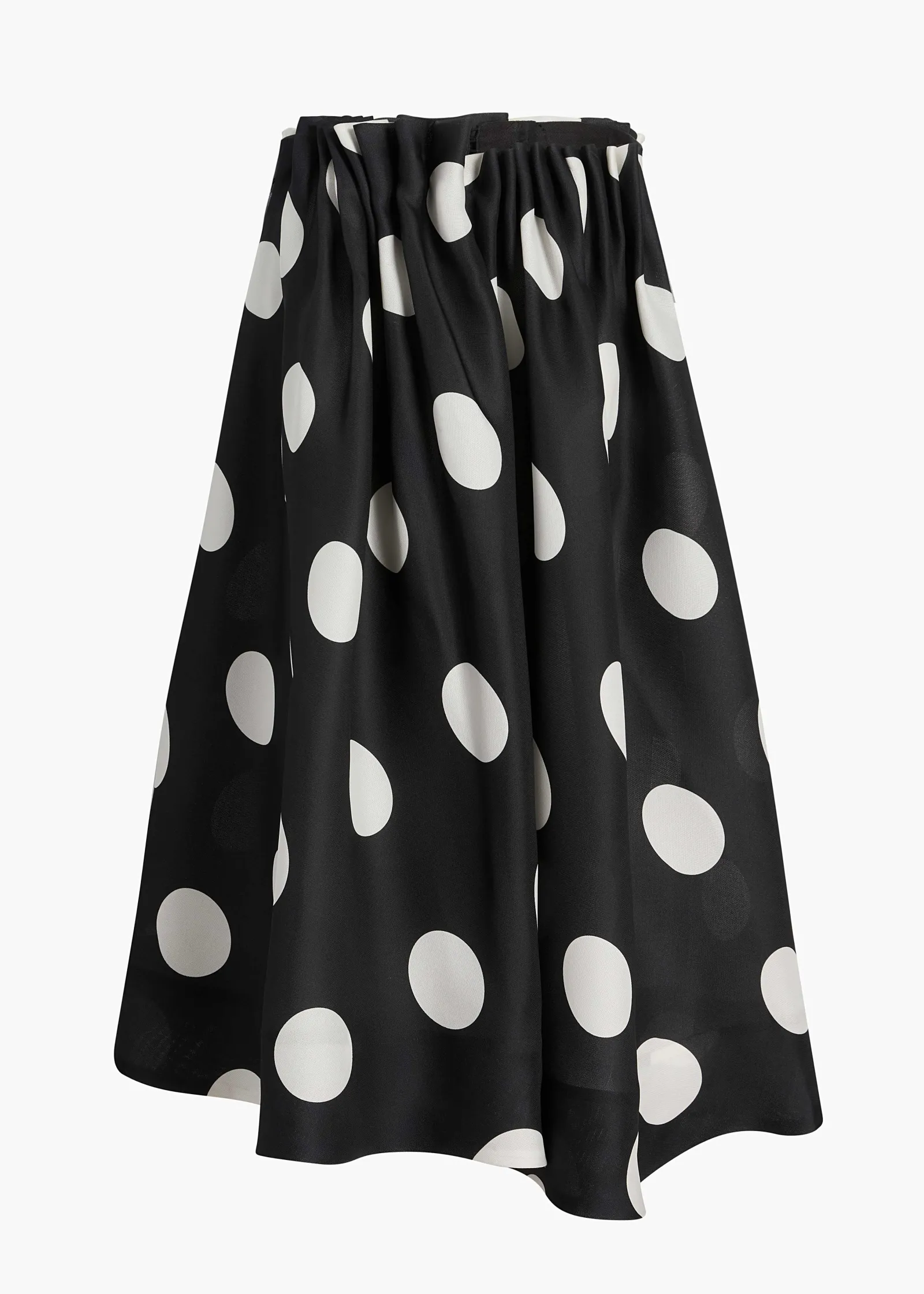 Khaite Skirts & Shorts-Riley Skirt in Black with White Dots