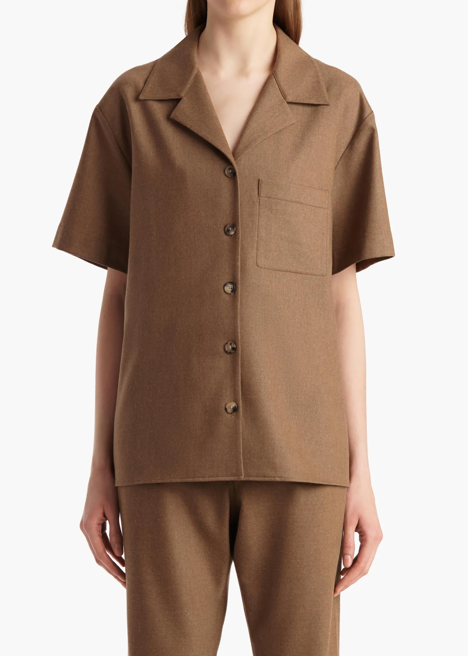 Khaite Shirts & Tops-Riordan Top in Toffee