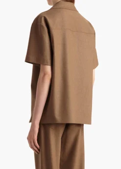 Khaite Shirts & Tops-Riordan Top in Toffee