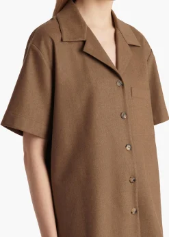 Khaite Shirts & Tops-Riordan Top in Toffee