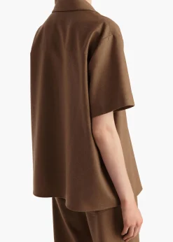Khaite Shirts & Tops-Riordan Top in Toffee