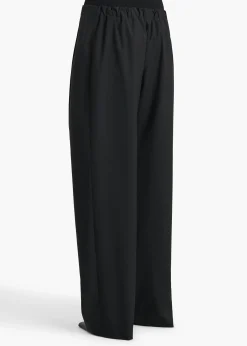 Khaite Pants-Rohen Pant in Black Tropical Wool