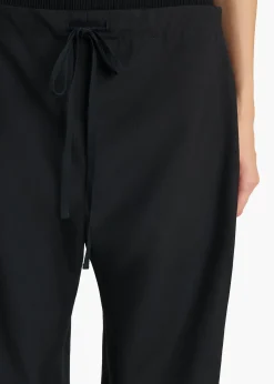 Khaite Pants-Rohen Pant in Black Tropical Wool