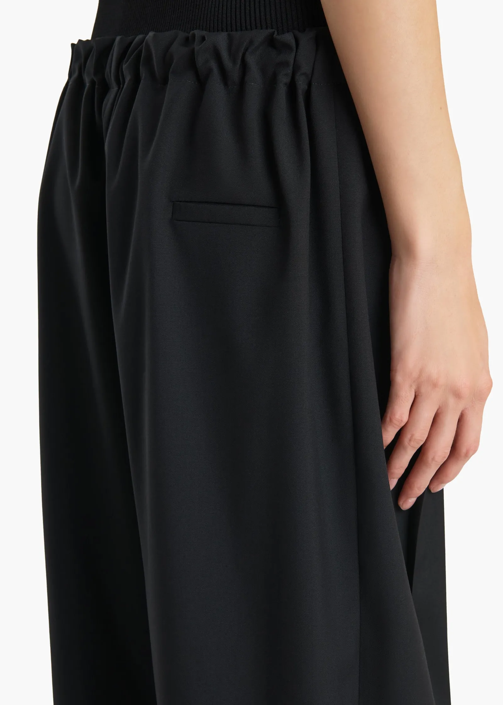 Khaite Pants-Rohen Pant in Black Tropical Wool