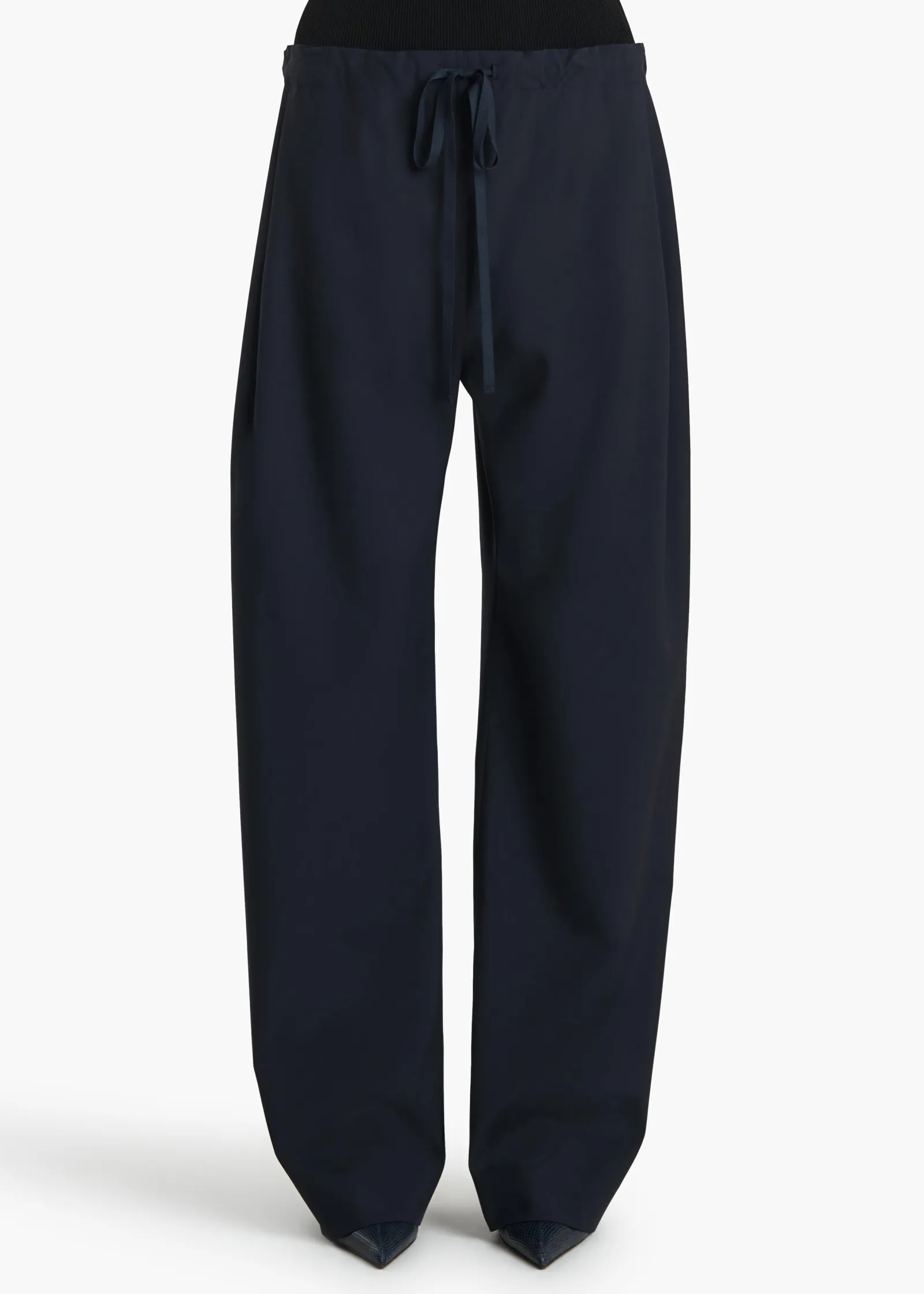 Khaite Pants-Rohen Pant in Dark Navy