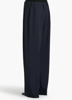 Khaite Pants-Rohen Pant in Dark Navy