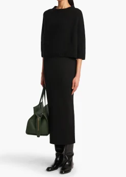 Khaite Knitwear-Sabina Sweater in Black