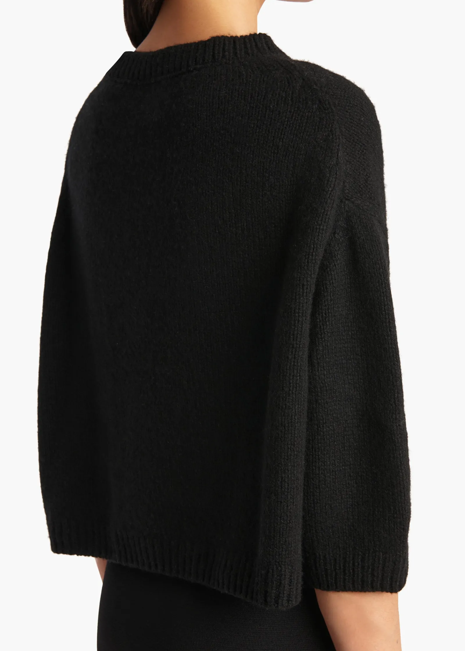 Khaite Knitwear-Sabina Sweater in Black