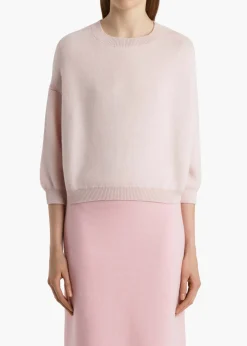 Khaite Knitwear-Sabina Sweater in Blush