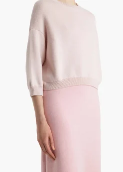 Khaite Knitwear-Sabina Sweater in Blush