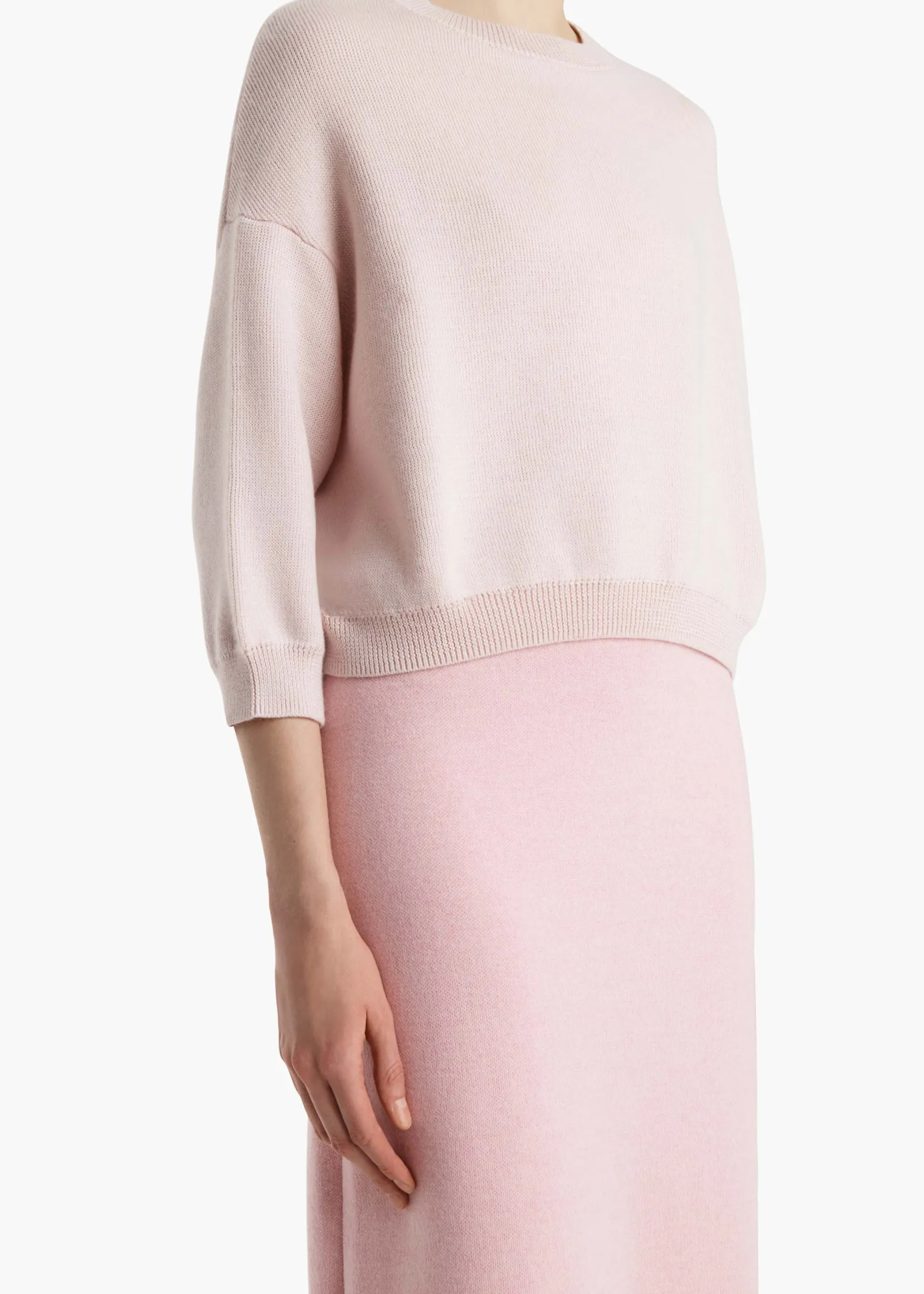 Khaite Knitwear-Sabina Sweater in Blush