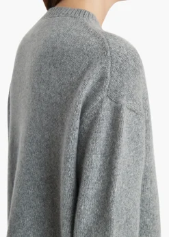 Khaite Knitwear-Sabina Sweater in Fog