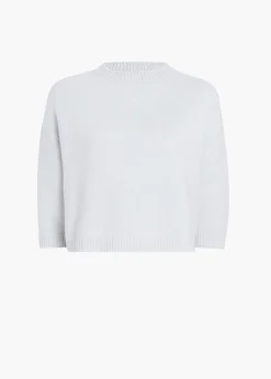 Khaite Knitwear-Sabina Sweater in Ice Blue