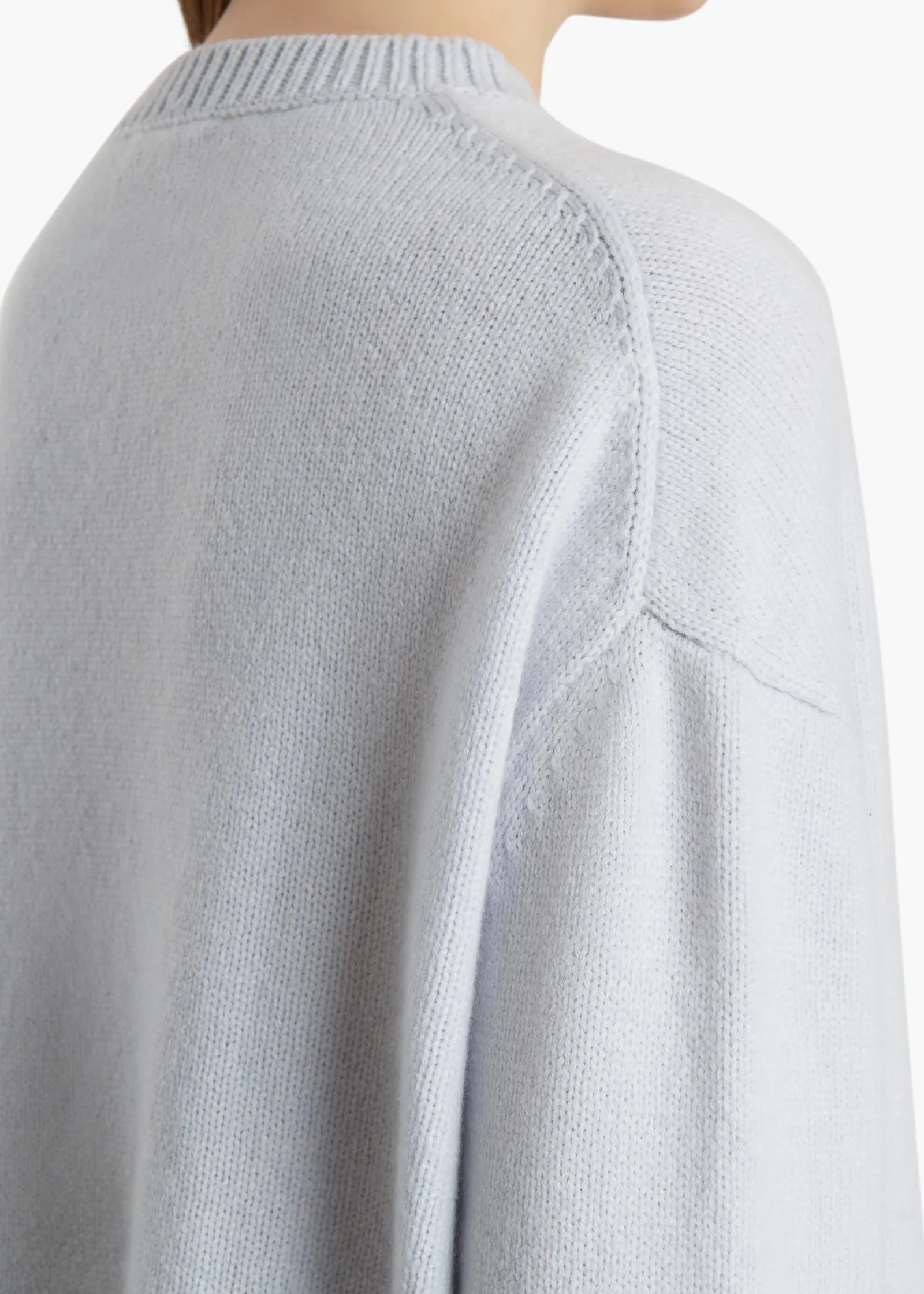 Khaite Knitwear-Sabina Sweater in Ice Blue