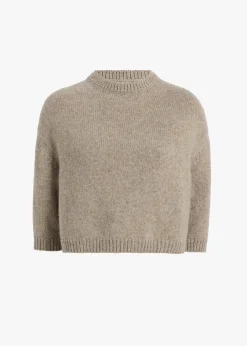 Khaite Knitwear-Sabina Sweater in Sepia