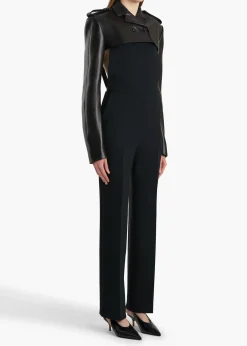 Khaite Leather|Jackets-Sadran Jacket in Black Leather