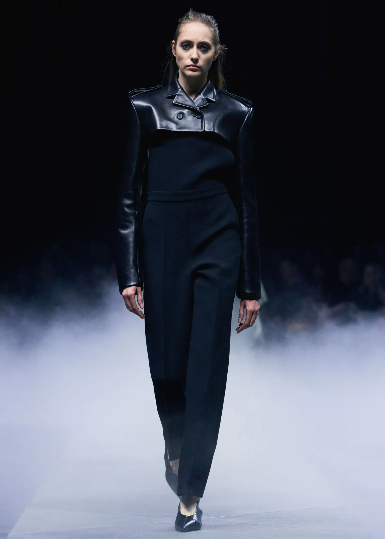 Khaite Leather|Jackets-Sadran Jacket in Black Leather