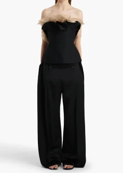 Khaite Shirts & Tops-Sal Top in Black