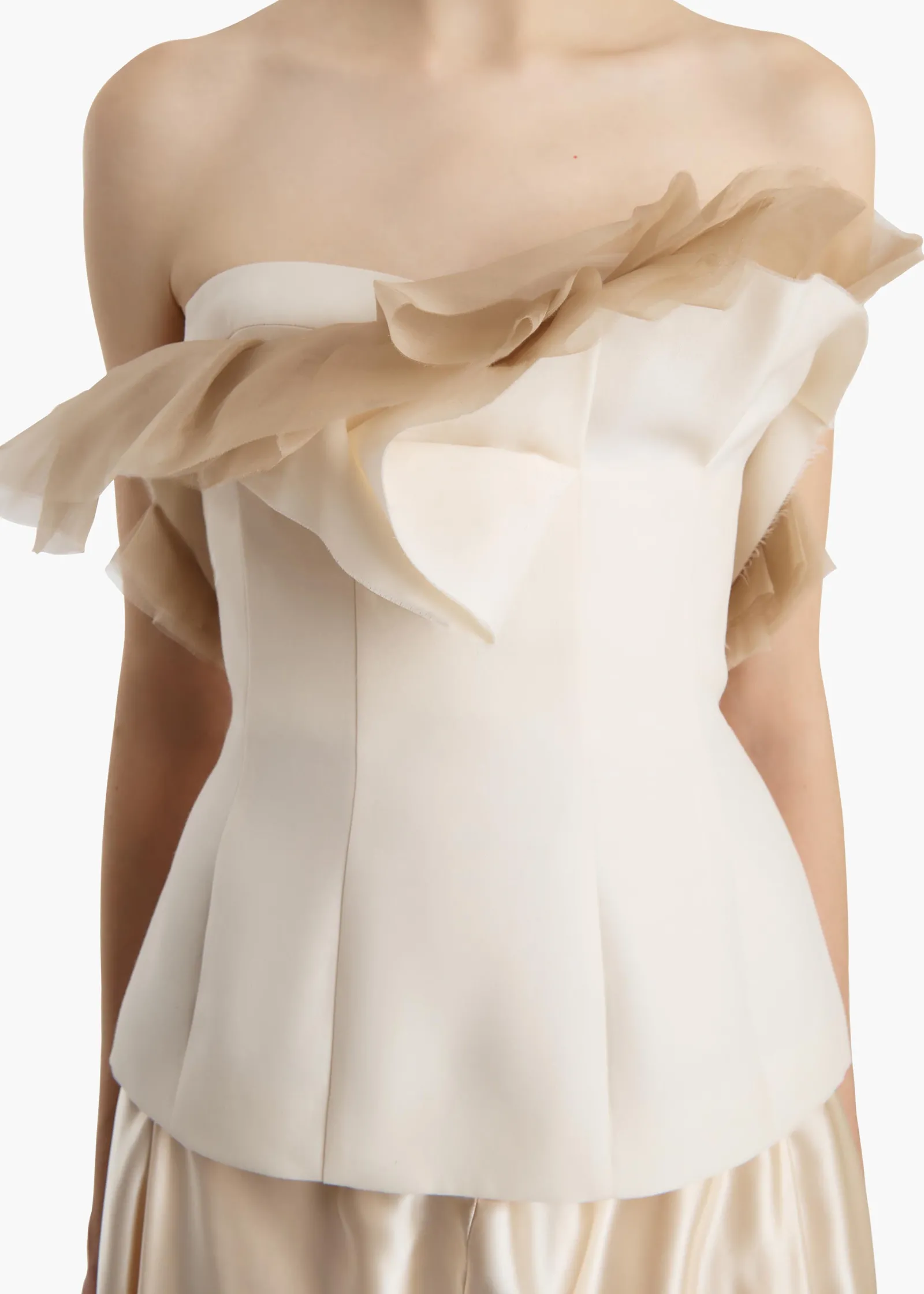Khaite Shirts & Tops-Sal Top in Cream
