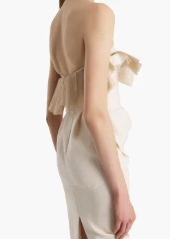 Khaite Dresses-Salm Dress in Cream